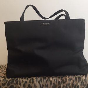 Kate Spade Black Nylon Mini Tote Bag Handbag VTG